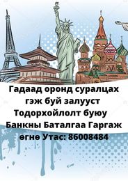 Япон 🇯🇵, Солонгос 🇰🇷, АНУ 🇺🇸, Австрали 🇦🇺, болон бусад улсын визэд Япон 🇯🇵, Солонгос 🇰🇷, АНУ 🇺🇸, Австрали 🇦🇺, болон бусад улсын визэд